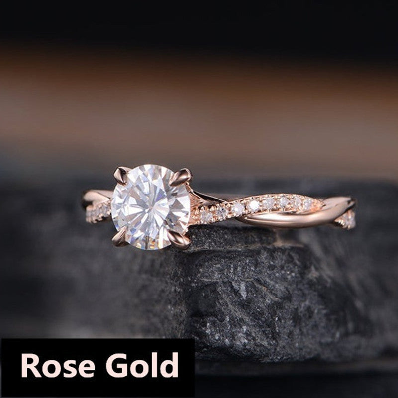 European And American Simple Plated 18K Gold Ring