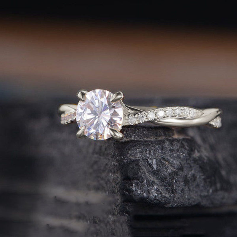 European And American Simple Plated 18K Gold Ring